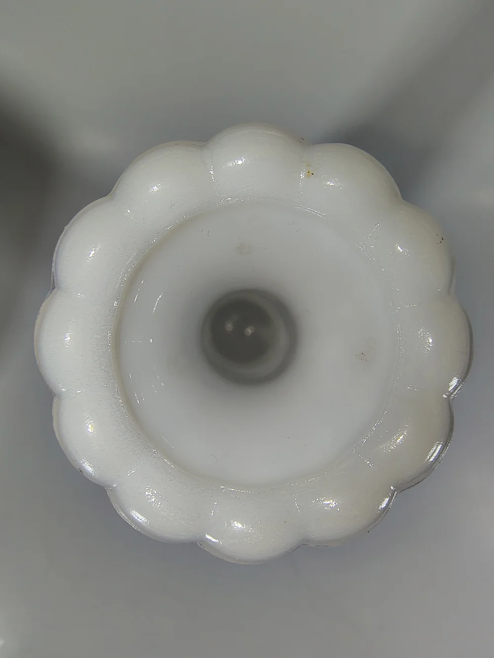 Vintage White Milk Glass Bud Vase 9